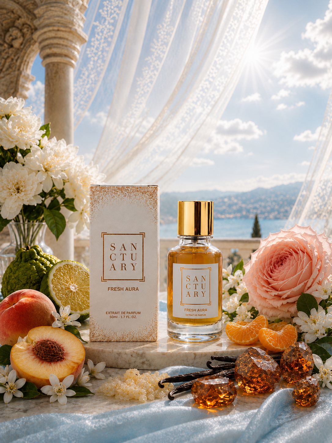 Fresh Aura - Notes of Bergamot, White Peach and Orange Blossom