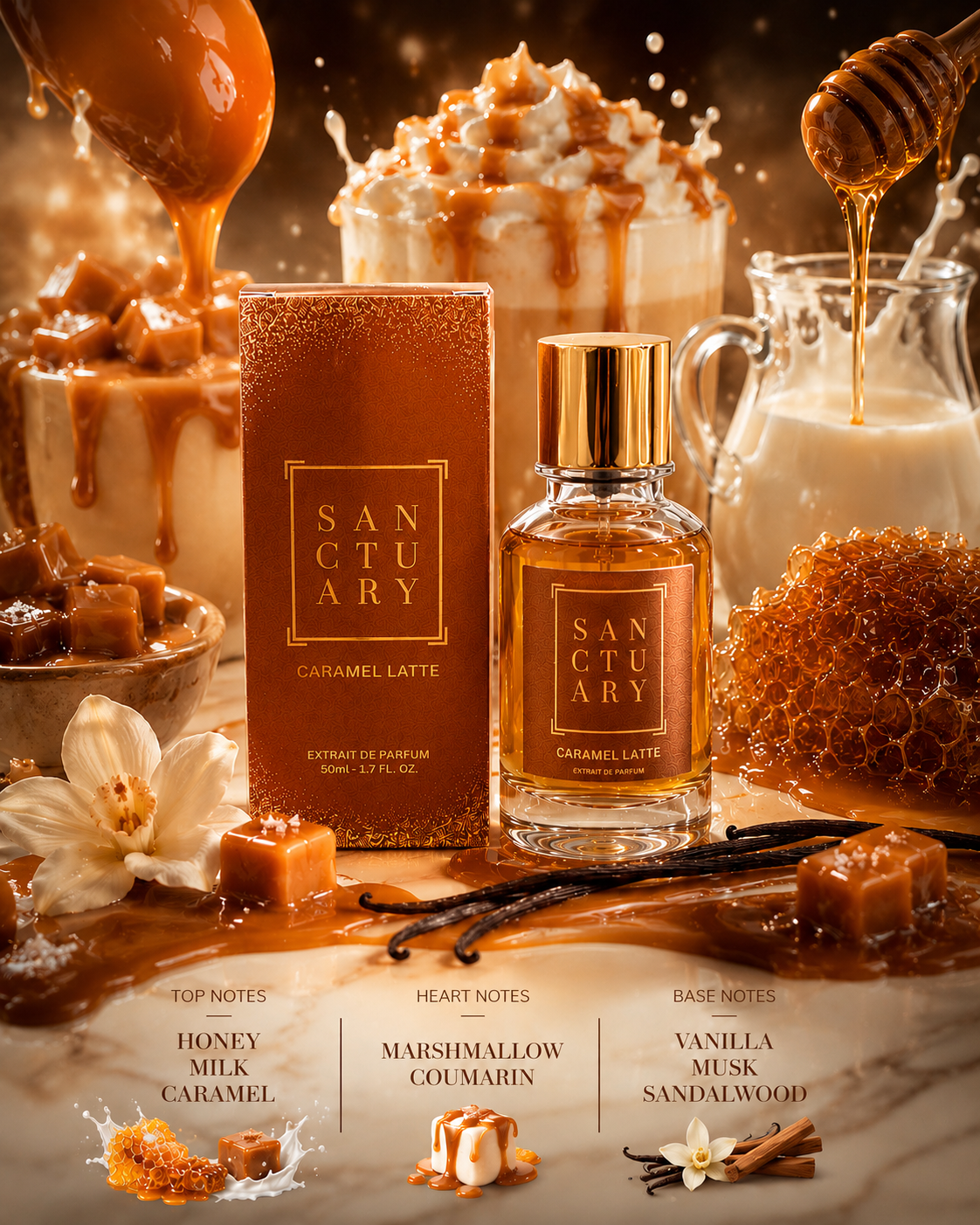Caramel Latte - Notes of Caramel, Milk, Honey and Marshmallow