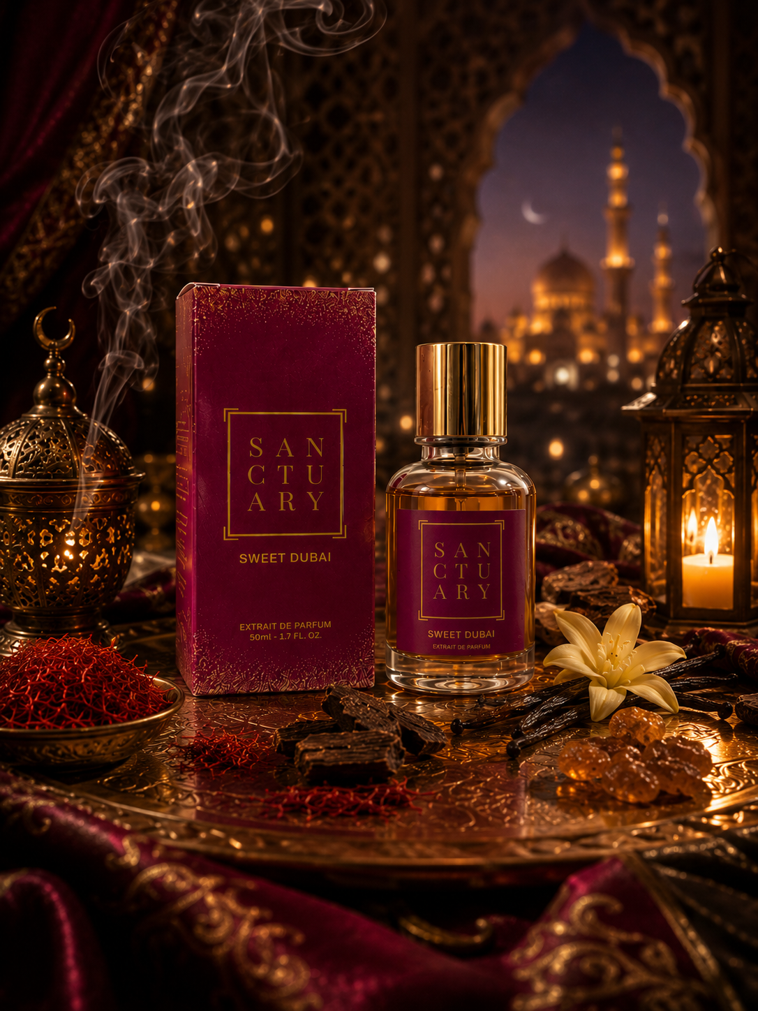 Sweet Dubai - Notes of Oud, Vanilla, Saffron