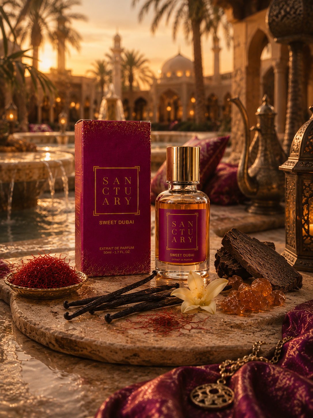 Sweet Dubai - Notes of Oud, Vanilla, Saffron