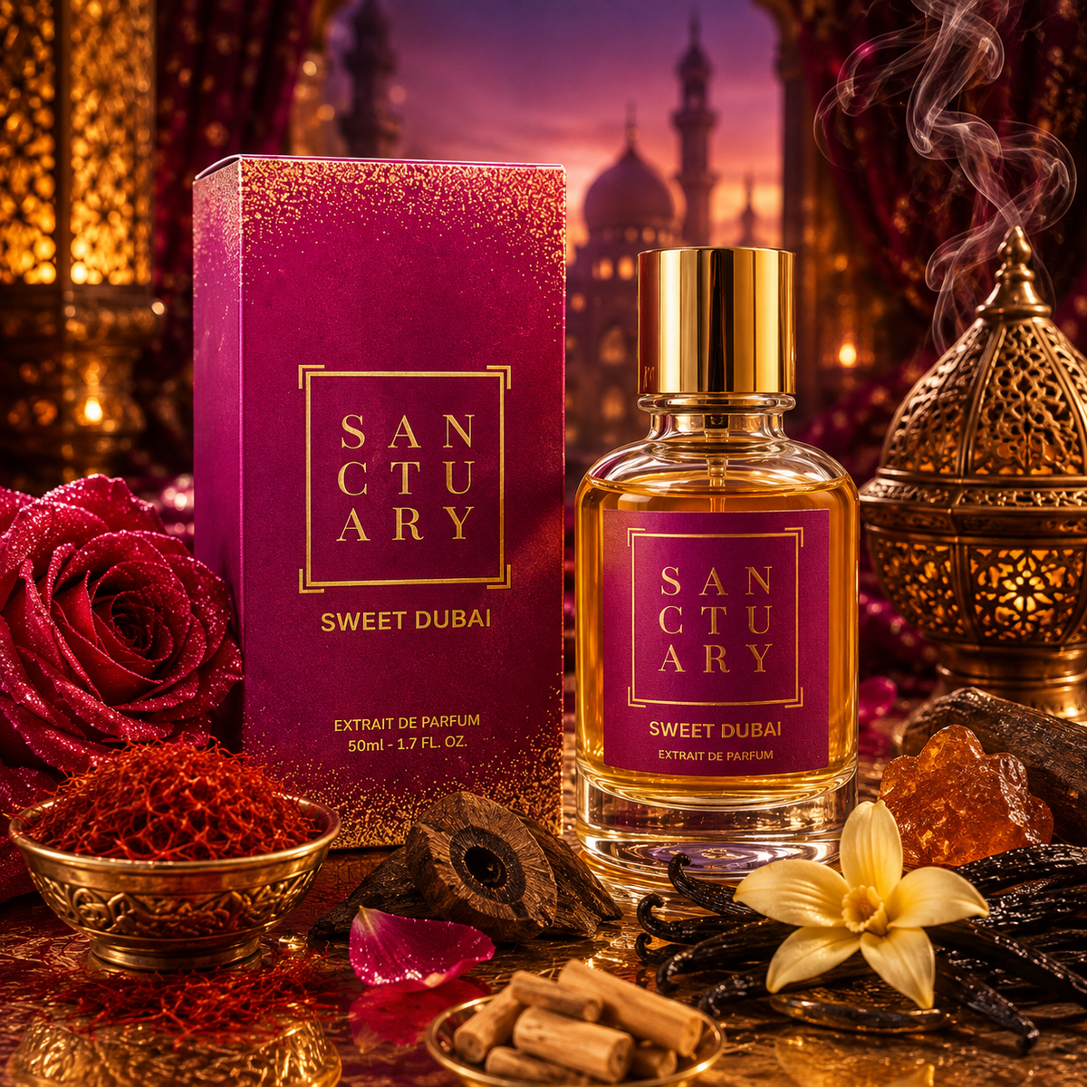 Sweet Dubai - Notes of Oud, Vanilla, Saffron